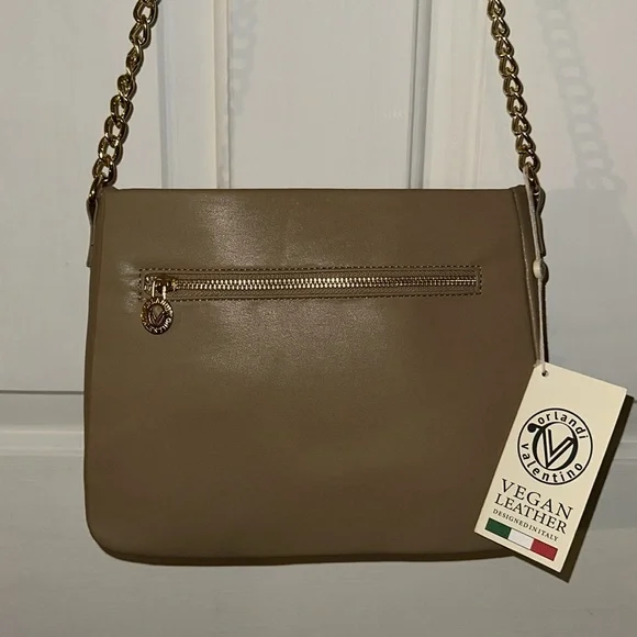‼️SALE‼️ NWT VALENTINO ORLANDI Crossbody in Taupe V-2005 - Picture 3 of 8